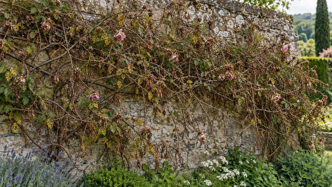 Rosa rampicante trascurata